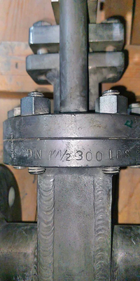 شیر دروازه ای ( Gate Valve) فرانسوی - سایز " 1/2 1 کلاس فشاری #300 جنس مونل